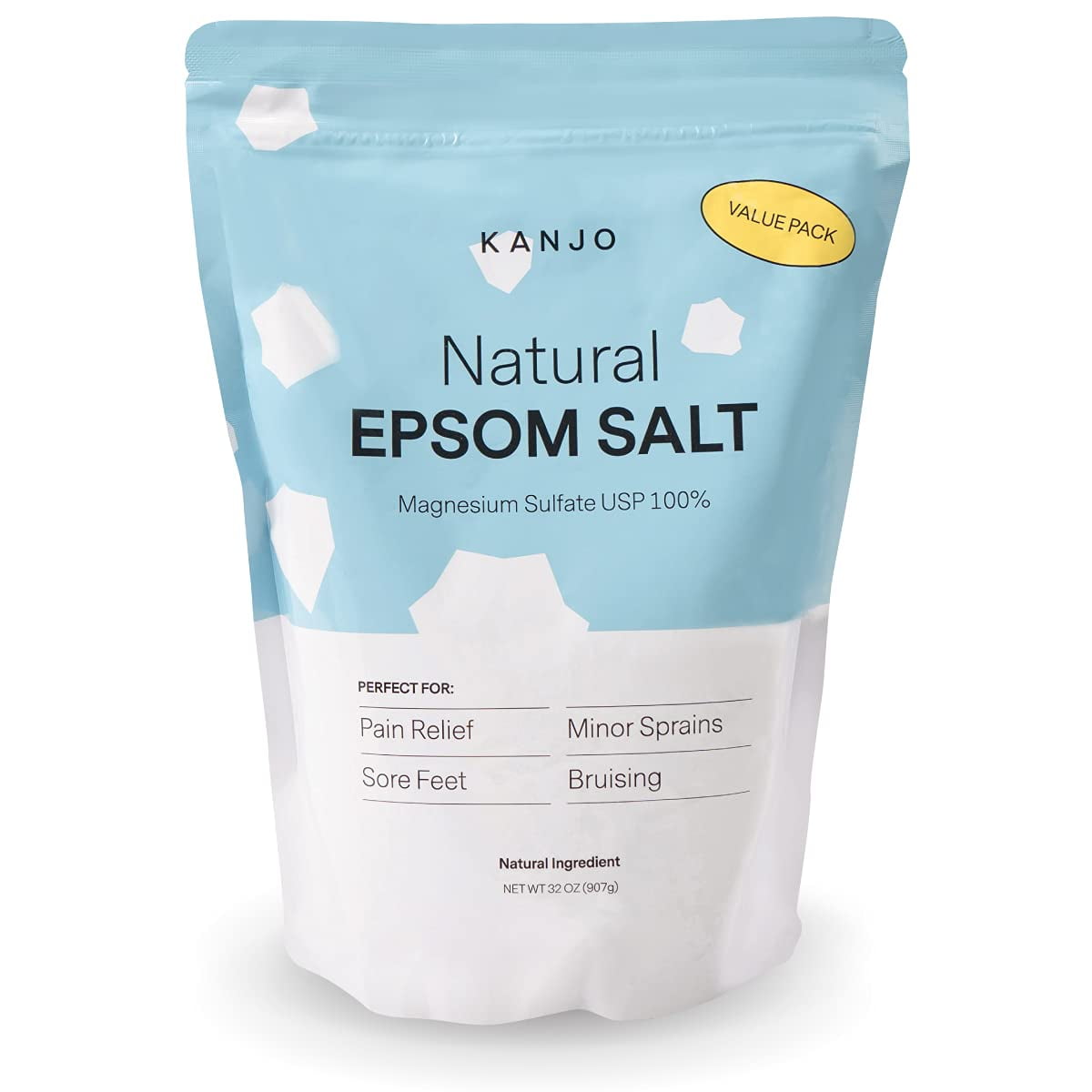 FSA HSA Eligible Kanjo Natural Epsom Salt 100 Pure Magnesium Sulfate