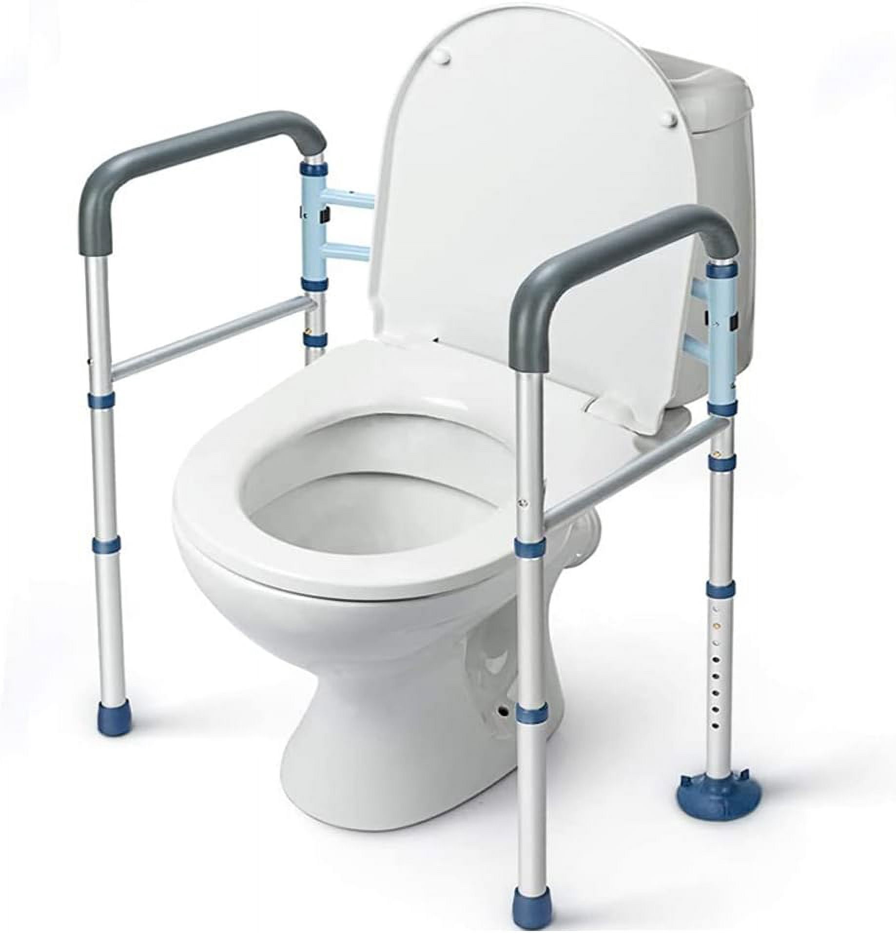 FSA/HSA Eligible Toilet Safety Rails Foldable, Stand Alone Toilet Frame