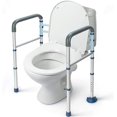 FSA/HSA Eligible Toilet Safety Rails Foldable, Stand Alone Toilet Frame