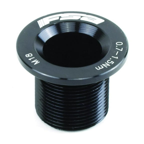 FSA, ML-140, Crank bolt, Mega Exo, M18, Alloy, Black