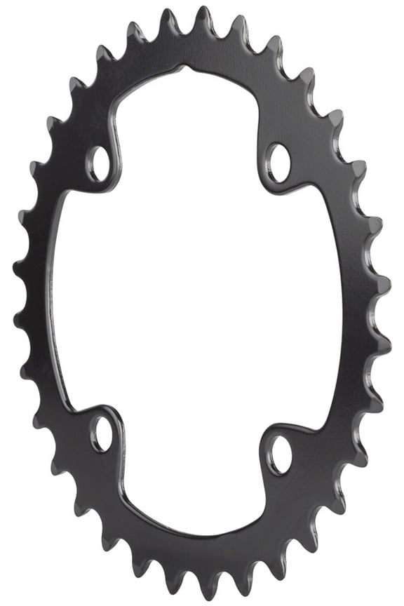 Omega/Vero Pro Steel Road Double Chainring - 32t, 90 BCD, Steel, N-11, Black