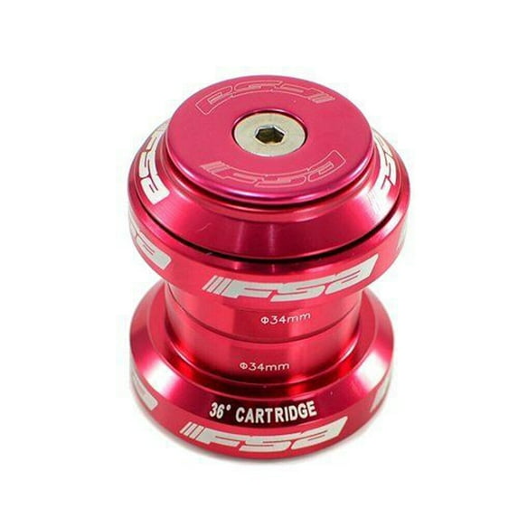 FSA Orbit MX 1-1/8" Threadless MTB Road Headset with Top Cap , Red #XTE1509