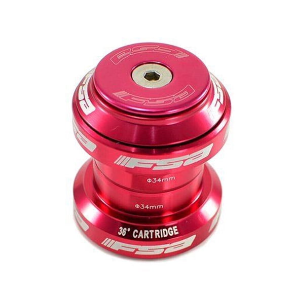 FSA Orbit MX 1-1/8" Threadless MTB Road Headset with Top Cap , Red #XTE1509