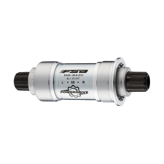 FSA Unisex's Power Drive Bottom Brackets-Silver, 68 x 108 mm, 68 108 mm