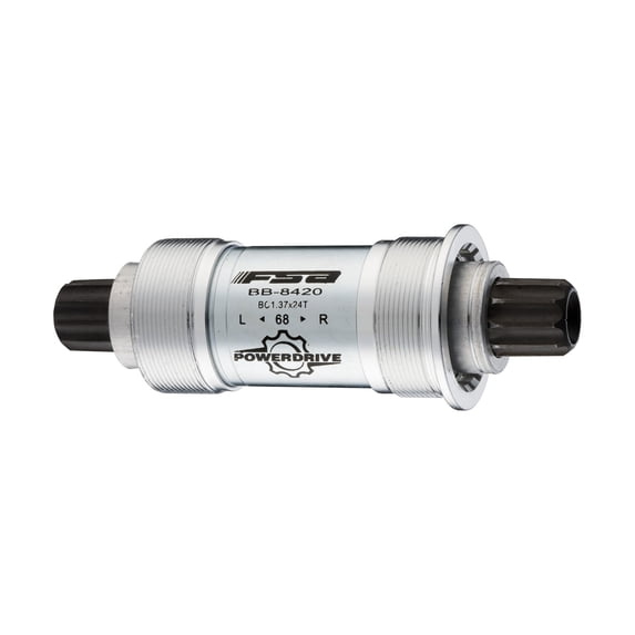 FSA Unisex's Power Drive Bottom Brackets-Silver, 68 x 108 mm, 68 × 108 mm