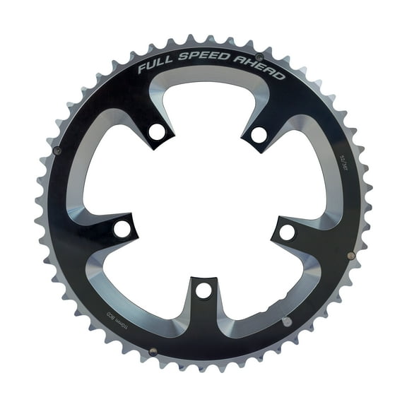 FSA Super Road Chainring (2x11, 110x52T, Black, 5h)