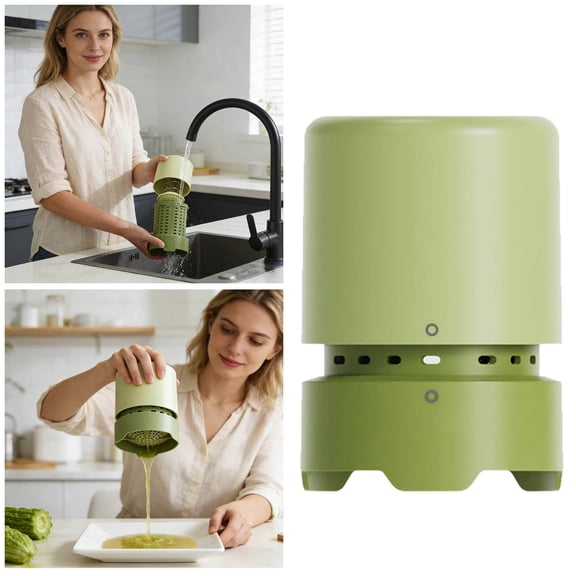 FSAGAE Manual Vegetable and Fruit Squeezer Juicer for Dumpling Fillings and Juice Green