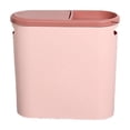 thumbnail image 1 of FSAGAE Slim Bathroom Trash Can 10 L Narrow Plastic Waste Bin with Lid and Handle for Small Spaces Pink D 29x29x10 cm`, 1 of 3