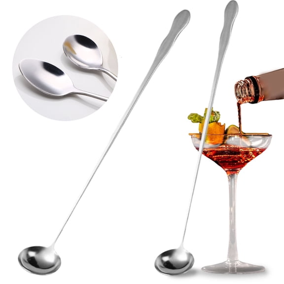 FSAGAE Stainless Steel Long Handle Oil Scoop Spoon 12.6 Inch Deep Fryer Skimmer Ladle for Home Kitchen Cooking Silver 1pc