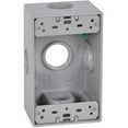 thumbnail image 1 of FSB75-5X 1 Gang Rectangular Outlet Box, Gray, 1 of 1