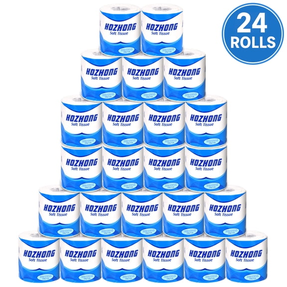 3 Ply Toilet Paper Unscented 24 Rolls 350 Sheets Each 8400 Total Count Plastic Free
