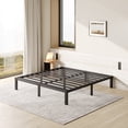 thumbnail image 1 of FSCHOS 12 Inch King Size Bed Frame, Heavy Duty Metal Platform, No Box Spring Needed, Easy Assembly, Black, 1 of 6