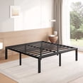 thumbnail image 1 of FSCHOS 18 inch King Size Metal Bed Frame, Heavy Duty Metal Platform with Ample Storage Space, Sturdy Construction, No Box Spring Needed, 1 of 7