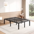 thumbnail image 1 of FSCHOS 18 inch Full Size Metal Bed Frame, Heavy Duty Metal Platform with Ample Storage Space, Sturdy Construction, No Box Spring Needed, 1 of 7