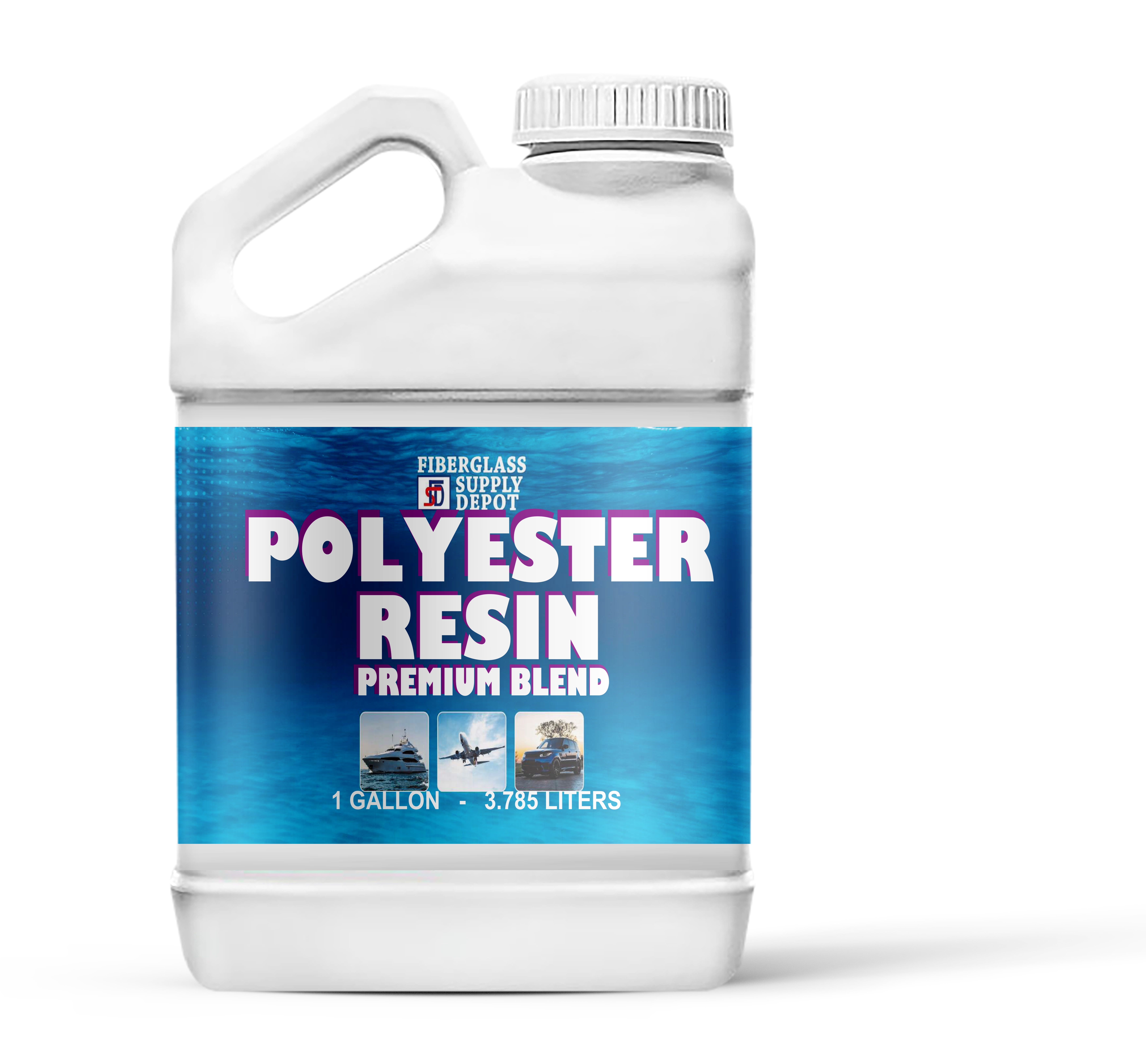 FSD Premium Blend Amber Polyester Resin with Hardener, 1 gal - Walmart.com