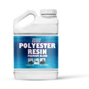 FSD Premium Blend Amber Polyester Resin with Hardener, 1 gal