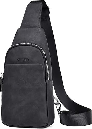 FSD.WG Men's Multi-Functional Sling Bag, Water-Resistant Crossbody Bag for Travel & Daily Use