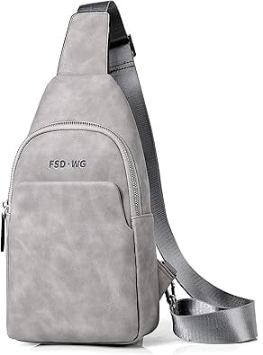 FSD.WG Men's Multi-Functional Sling Bag, Water-Resistant Crossbody Bag for Travel & Daily Use