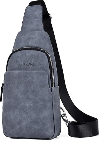 FSD.WG Men's Multi-Functional Sling Bag, Water-Resistant Crossbody Bag for Travel & Daily Use