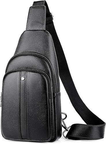 FSD.WG Men's Multi-Functional Sling Bag Water-resistant Crossbody Bag for Commute Travel L