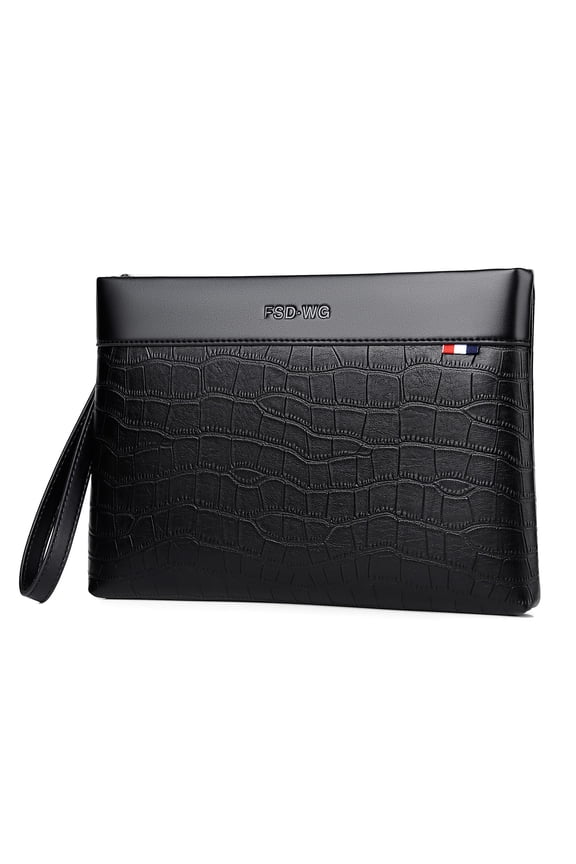 Mens Clutch Bag Man Purse Handbag 12 inches Large Hand Bag Big Clutch Wallet Y101