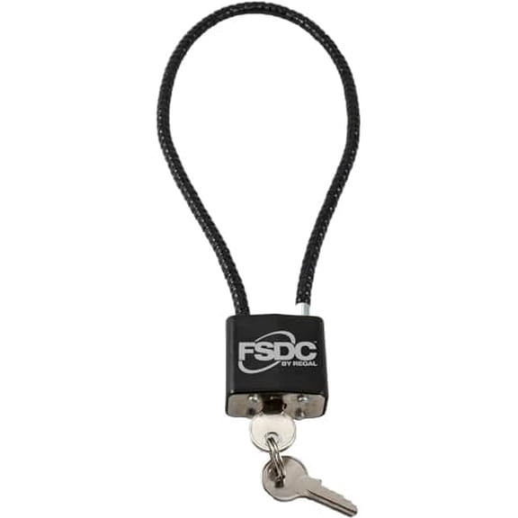 FSDC (Firearm Safety Devices - FSDC-CL1020RKD 15" Gun Cable Lock with 2 Keys - California DOJ Approved Lock - Scratch-Resistant Plastic Body & Cable Cover$$Other