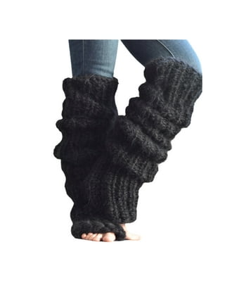 COZYOFFI Women's Plus Size Leg Warmers Knit Over Palestine