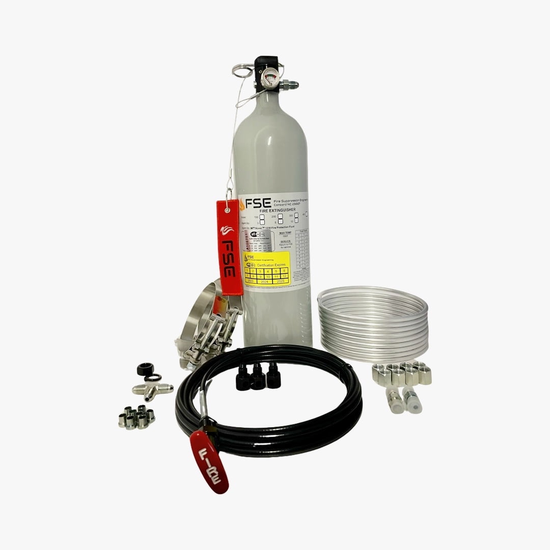 FSE 105111 Fire Suppression Engineering 5lb Circle Track Extinguisher Kit