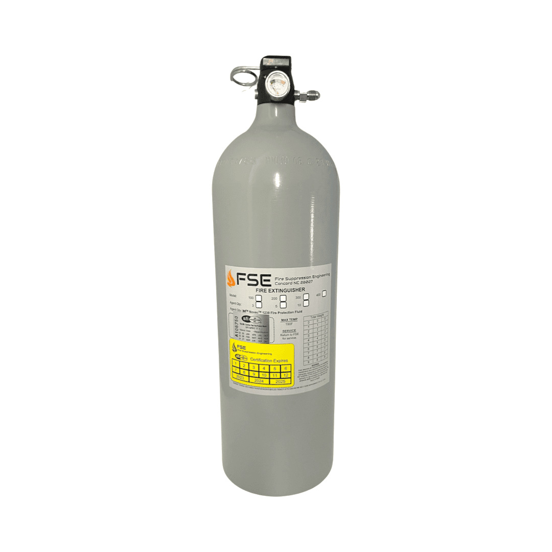 FSE 11011 Fire Suppression Engineering 10lb Replacement Extinguisher - Bottle Only - SFI Certified