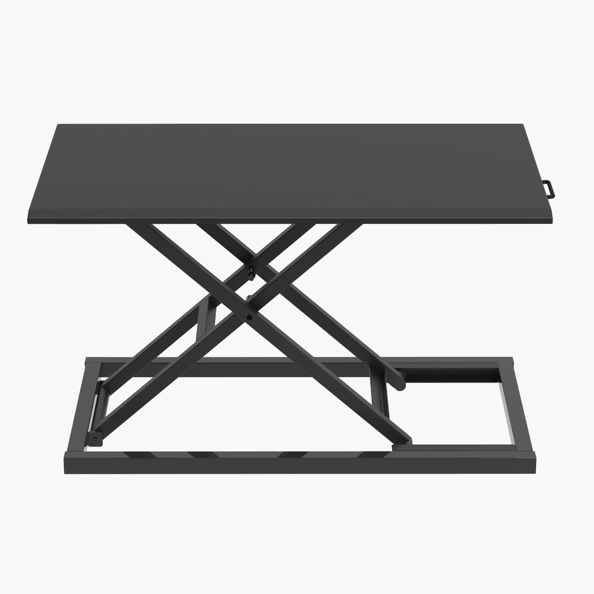 Black Pneumatic Adjustable Standing Desk Converter