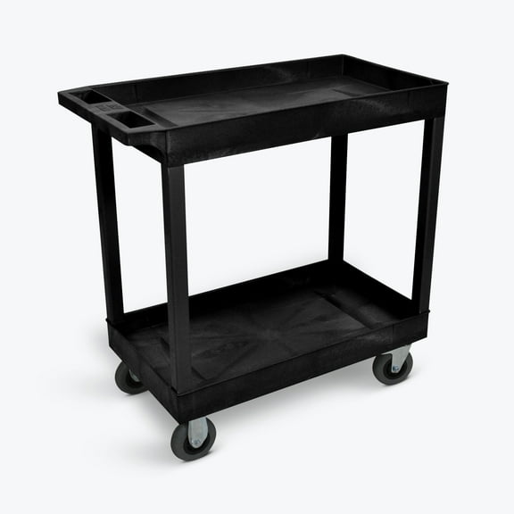 FSE 373-EC11SP5-B 32" x 18" Cart - Two Tub Shelf with 5" Casters