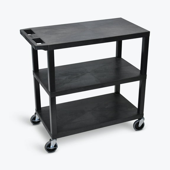 FSE 373-EC222-B 32" x 18" Cart - Three Flat Shelves