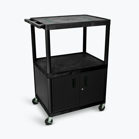 FSE 373-LE48C-B 48"H AV Cart - Three Shelves Cabinet
