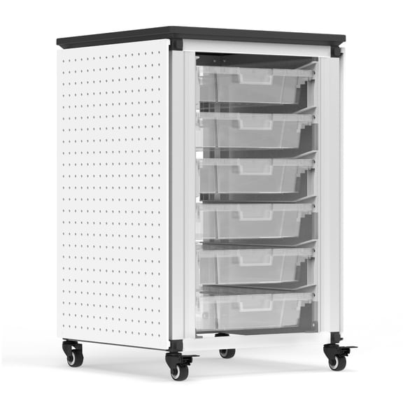 FSE 373-MBS-STR-11-6S Modular Classroom Storage Cabinet - Single module with 6 small bins