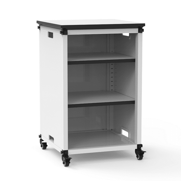 FSE 373-MBSCB01 Modular Classroom Bookshelf - Narrow Module with Casters and Tabletop