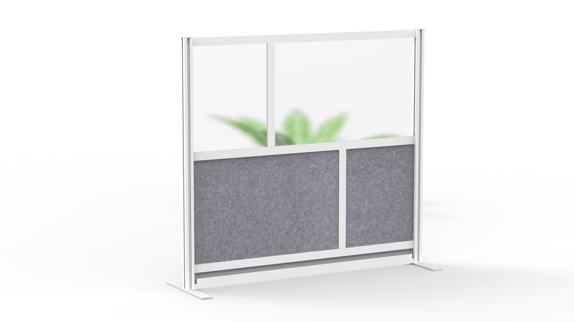 FSE 373-MW-5348-FCG Modular Room Divider Wall System - 53" x 48" Starter Wall