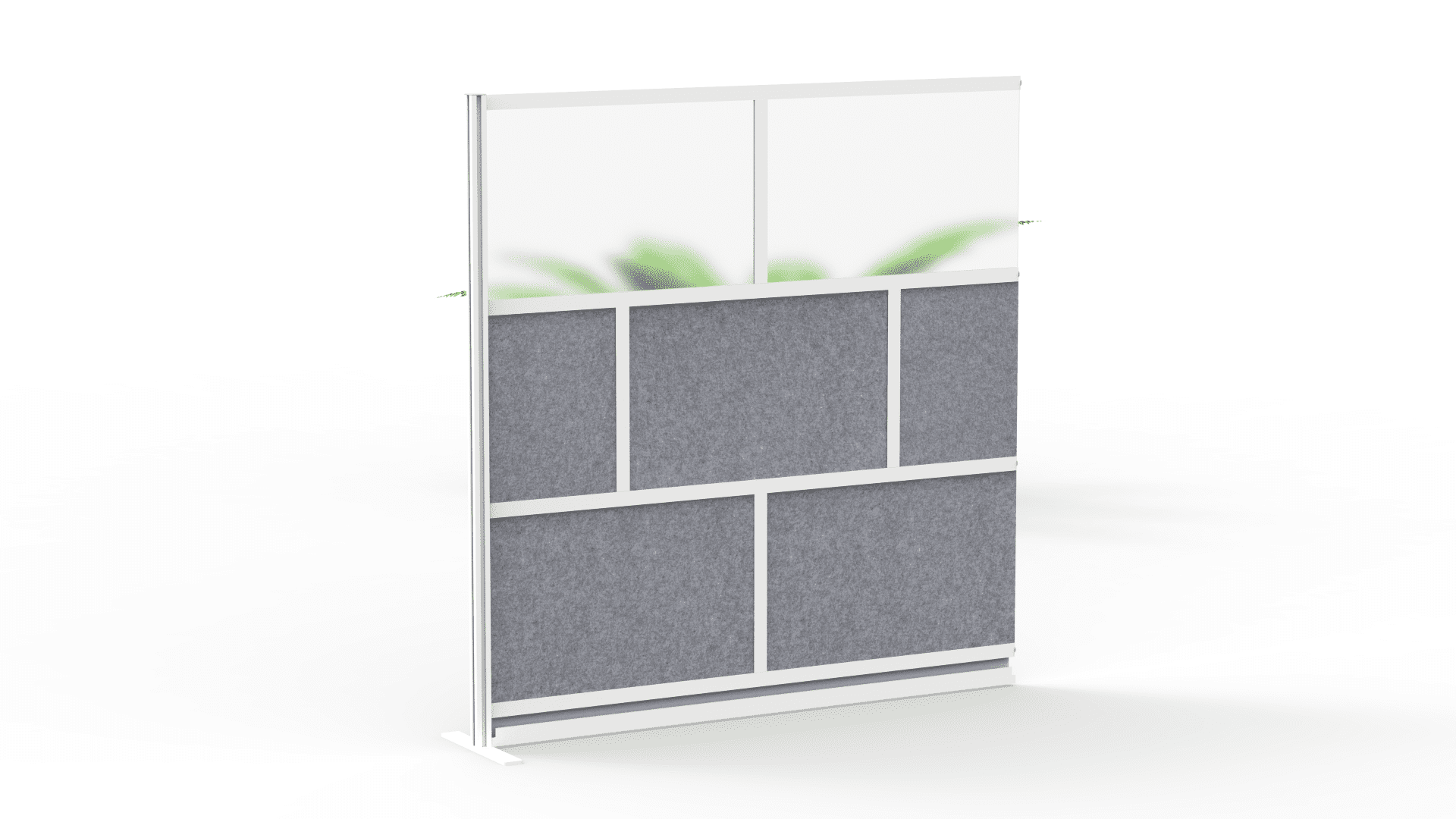 FSE 373-MW-7070-XFCG Modular Room Divider Wall System - 70" x 70" Add-On Wall