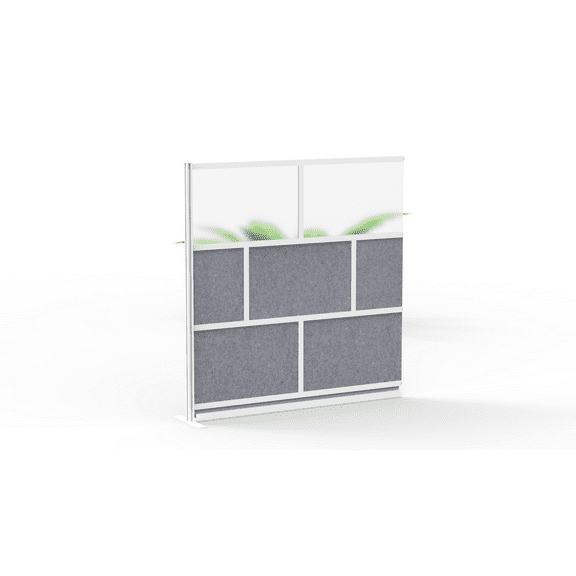 FSE 373-MW-7070-XFCG Modular Room Divider Wall System - 70" x 70" Add-On Wall