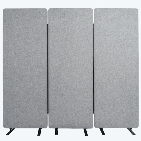 FSE 373-RCLM7266ZMG RECLAIM Acoustic Room Dividers - 3 Pack in Misty Gray