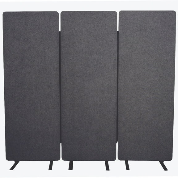 FSE 373-RCLM7266ZSG RECLAIM Acoustic Room Dividers - 3 Pack in Slate Gray