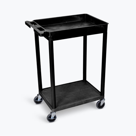 FSE 373-STC12-B Top Tub and Bottom Flat Shelf Cart