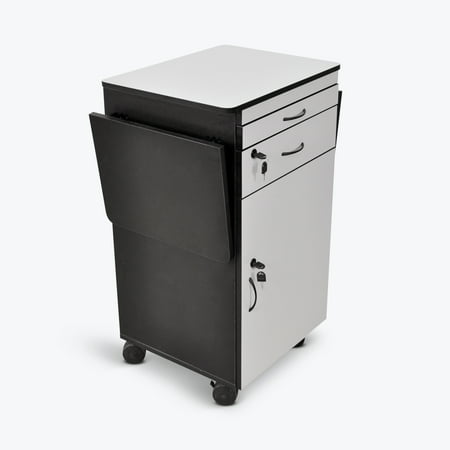 FSE 373-WPSDD3 38" Mobile AV Presentation Station Cart with Locking Cabinet