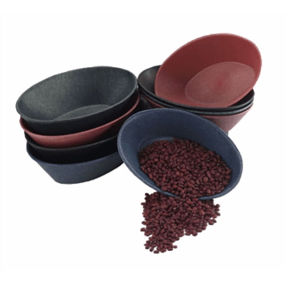 FSE Serving Basket, 9" x 5-1/2" x 2" deep, small, oval, microwavable and dishwasher safe, polyethylene, raspberry (24 each per case)