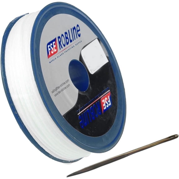 FSE WHITE WHIPPING TWINE KIT W/ NEEDLE 0.8MMX 40M