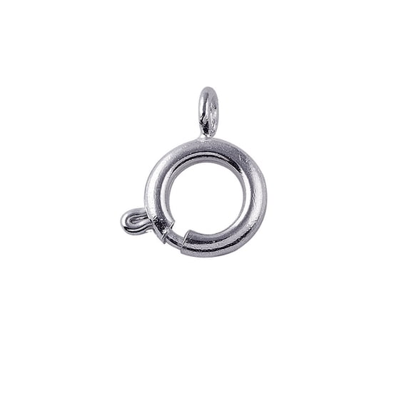 FSF-117-7MM Silver Overlay Delicate Spring Lock Clasp