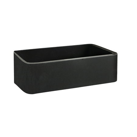 FSGSB4030-GPBL Acantha 30 Polished Granite Single Bowl Farmer Sink GPBL