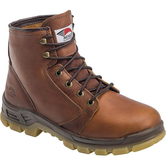 FSI FOOTWEAR SPECIALTIES INTERNATIONAL NAUTILUS Avenger Men's 6" Soft Toe EH USA-Made Work Boots Brown - A7621