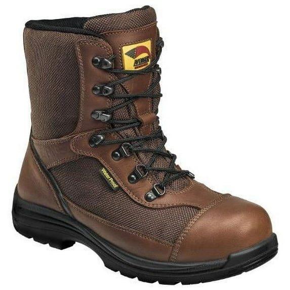 FSI FOOTWEAR SPECIALTIES INTERNATIONAL NAUTILUS Avenger Men's 8" Composite Toe Waterproof Insulated Work Boots Brown - A7486