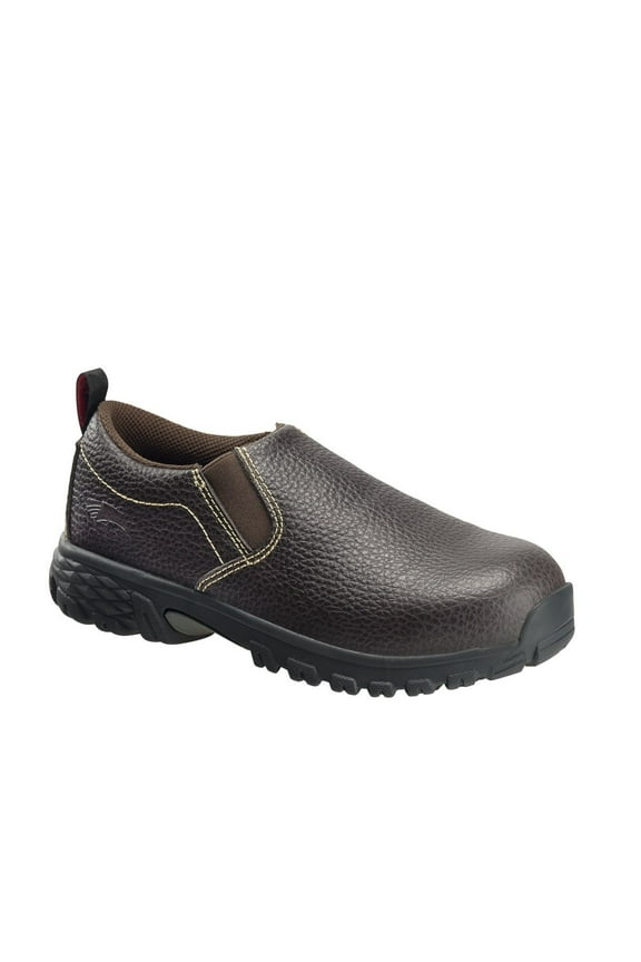 FSI FOOTWEAR SPECIALTIES INTERNATIONAL NAUTILUS Avenger Men's Flight Slip-On Aluminum Toe SD Work Shoes Brown - A7000