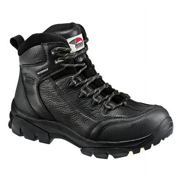 FSI FOOTWEAR SPECIALTIES INTERNATIONAL NAUTILUS Avenger Mens 6-inch Composite Toe Waterproof Work Boots Black - A7245